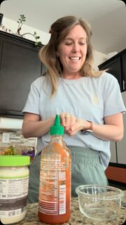 My FAVORITE high protein dipping sauce that I put on so many things throughout the week🙌 The hardest question: “what’s the recipe??” Yeahhhhh I don’t really have one😂, but this is a 1 cup Tupperware filled 90-95% with Greek yogurt and approx 1 tbsp of mayo then approx 1 tbsp of siracha🤷‍♀️ makes a great alternative to most aiolis and dipping sauces🌟 let me know if you try it🤩 I’ll be enjoying this while waiting for the August babies to come here at the very end of the month🤪 #midwifelife #sunvalleybirth #patientlywaiting