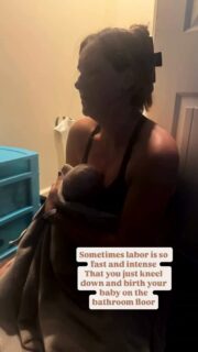 💨When labor starts fast and you just hold on ! 1 year ago @kcgreen1523 Katie labored so fast and almost delivered her baby on the toilet! She had such strength and was able to get to the floor literally just in time for sweet Bravery to come into her arms! The postpartum was a time to literally catch her breath and be in awe that he was here! ✨praise God🙌 Happy 1st birthday Bravery! What an honor to walk alongside this beautiful family 🧡 #homebirth #Buckeye #sunvalleybirth